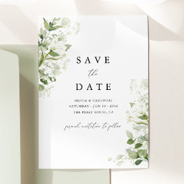 Reserve A Data Sage Green Organic Greenery Watercolor Wedding