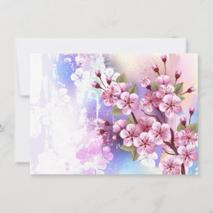 Reserve A Data Sakura rosa no fundo da pintura