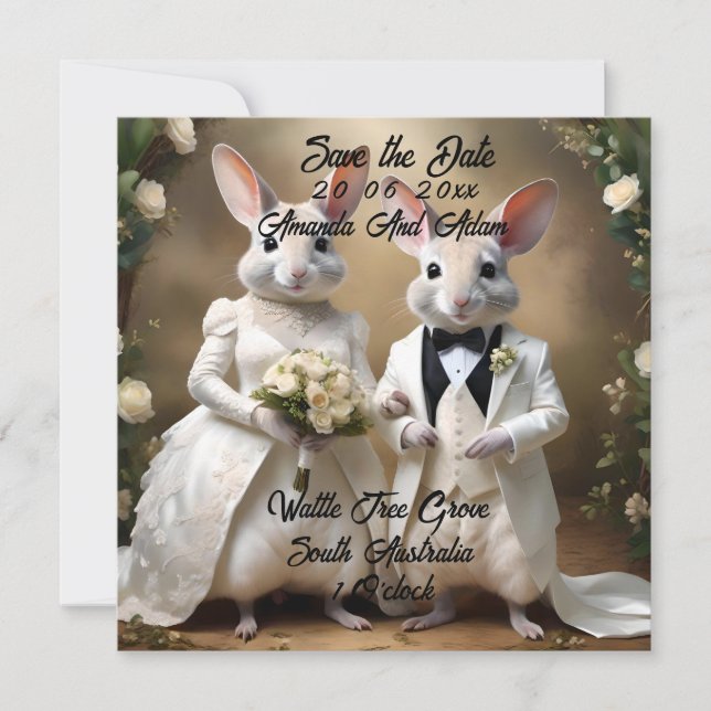 Reserve A Data "Saltos De Amor Sob: Uma Celebração De Casamento B (Frente)