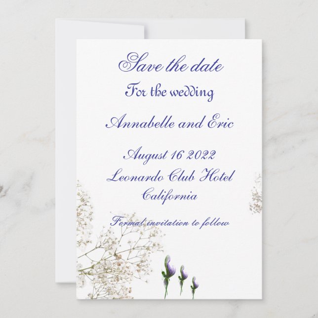 Reserve A Data Salvar a data (Frente)