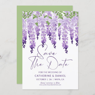 Reserve A Data Salvar A Data Casamento Wisteria Lilac Wisteria