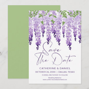 Reserve A Data Salvar A Data Casamento Wisteria Lilac Wisteria