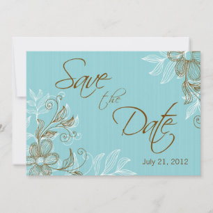 Reserve A Data Salvar a Data do Casamento Floral