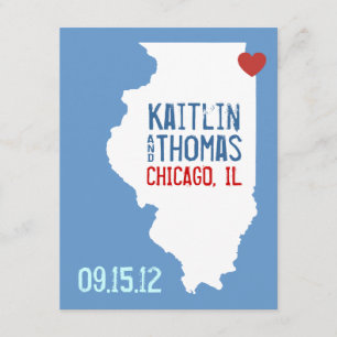 Reserve A Data Salvar a data - Personalizável - Illinois