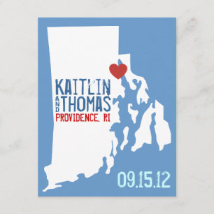 Reserve A Data Salvar a data - personalizável - Rhode Island