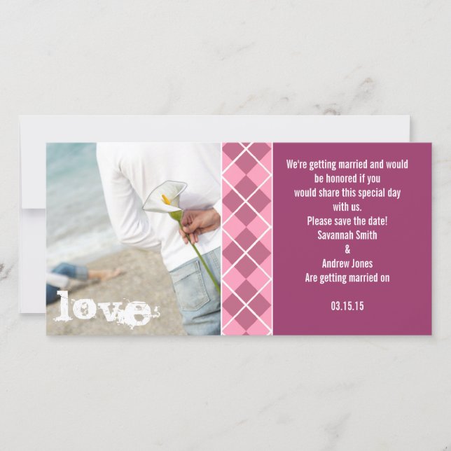 Reserve A Data Salvar as fotos do Noivado de data (Frente)