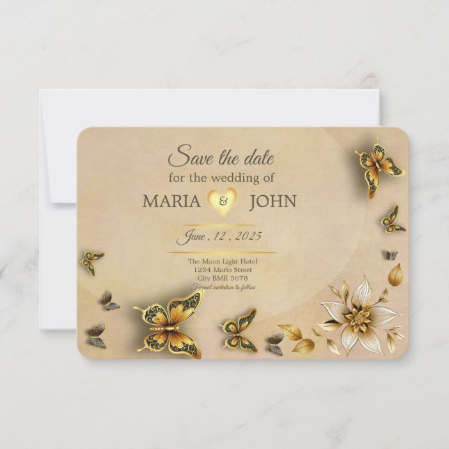 Reserve A Data Salvar borboletas originais (Frente)