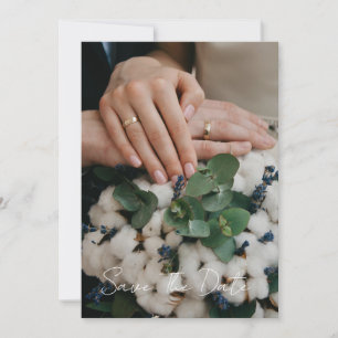 Reserve A Data Salvar Data de Casamento com Foto de Casal em Letr