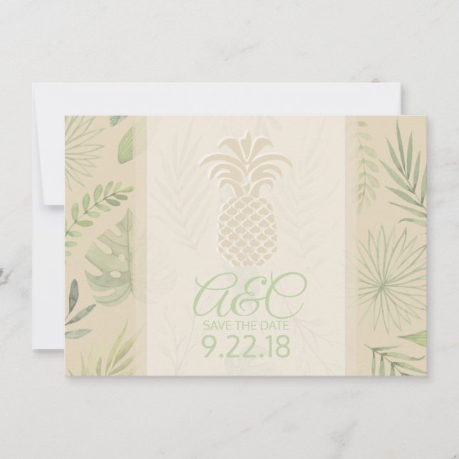 Reserve A Data Salvar o abacaxi de data (Frente)