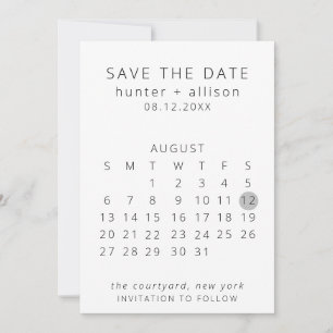 Reserve A Data Salvar o calendário da data