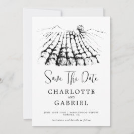 Reserve A Data Salvar O Casamento Da Vinha De Data