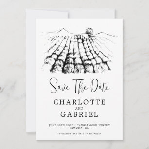 Reserve A Data Salvar O Casamento Da Vinha De Data