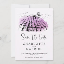 Reserve A Data Salvar O Casamento Da Vinha De Data