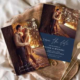 Reserve A Data Salvar o Marinho Azul de Data Casamento Escrito Ma