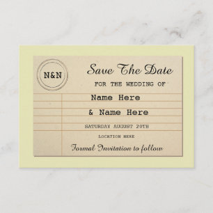 Reserve A Data Salvar os livros do casamento da biblioteca da