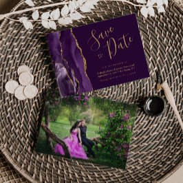 Reserve A Data Salve a Data Ágata Roxo Dourado Ameixa