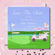 Salve a Data Café da Manhã Chá de Noiva de Golfe