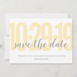 Reserve A Data Salve a data, casamento, amarelo