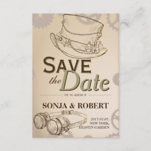 Reserve A Data Salve a data - Chapéu e Googles Steampunk