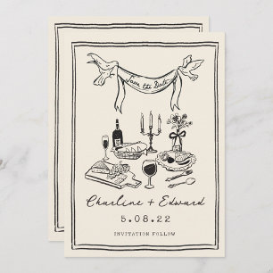 Reserve A Data Salve a data com letra manuscrita funky desenhada 