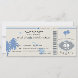 Reserve A Data Salve a Data de Embarque no Havaí