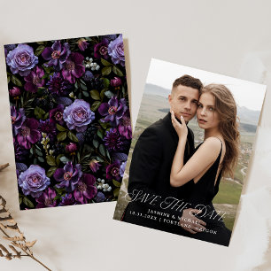 Reserve A Data Salve a Data de Foto Floral Gótica Mal-humorada