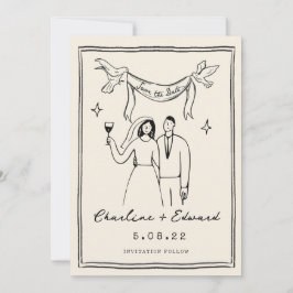 Reserve A Data Salve a data de letra manuscrita funky desenhada à