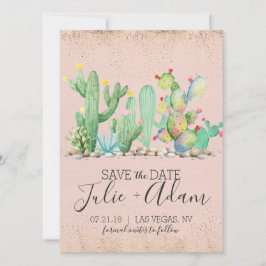 Reserve A Data Salve a Data do Casamento no Cacto Glam