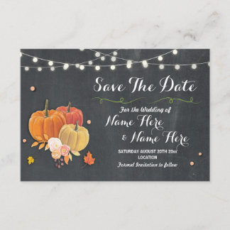 Reserve A Data Salve A Data Do Casamento Rústico De Pumpkin