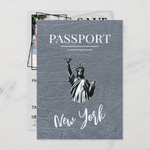 Reserve A Data Salve A Data Do Nova Iorque Do Silver Passport