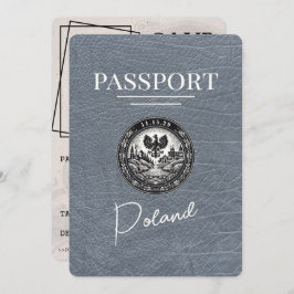 Reserve A Data Salve A Data Do Polônia Do Silver Passport