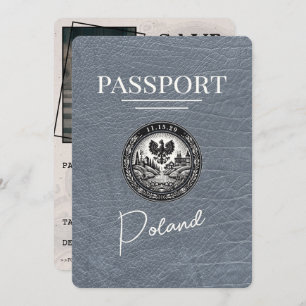Reserve A Data Salve A Data Do Polônia Do Silver Passport