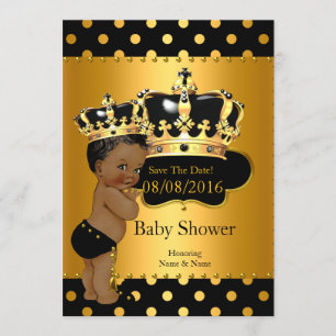 Reserve A Data Salve A Data Do Príncipe Baby Shower Étnico