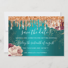 Reserve A Data Salve A Data Em Que O Floral De Rosa Dourado Coloc