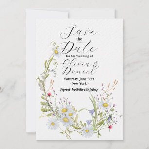 Reserve A Data Salve A Data Floral Cunho De Casamento Daisy