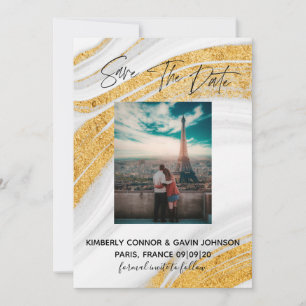 Reserve A Data Salve a Data  Geodo de Ágata Branco, Cinza e Doura