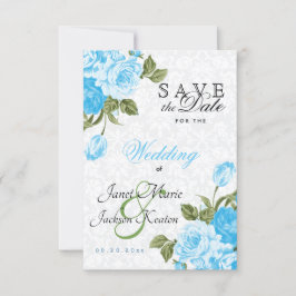 Reserve A Data Salve a Data Lindas Flores de Casamento Azul Bebê