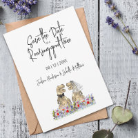 Salve a Data para um Divertido Casamento de Dinoss