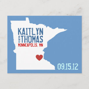 Reserve A Data Salve a data - personalizável - Minnesota