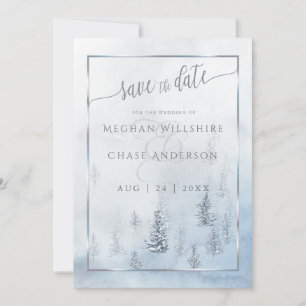 Reserve A Data Salve a Data   Silver Blue Winter Wonderland