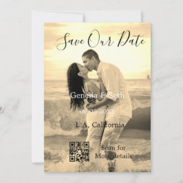 Reserve A Data Salve a data simples código QR mínimo detalhes de