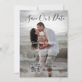 Reserve A Data Salve a data simples código QR mínimo detalhes de 