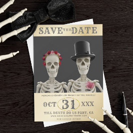 Reserve A Data Salve A Data Skeletons Outubro Casamento De Hallow