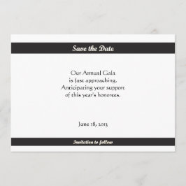 Reserve A Data Salve-as-Datas de Gravação Preta Simples