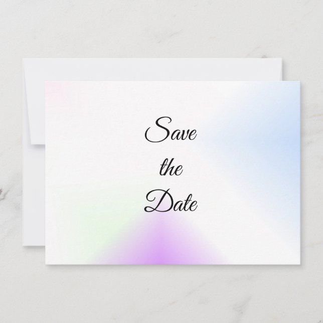Reserve A Data Salve o Dia com respingo de aquarela (Frente)