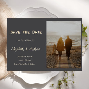 Reserve A Data Salve o dia do casamento com foto simples