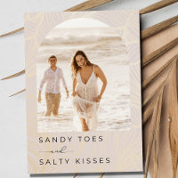 Sandy Toes Arch Photo Beach Casamento Salve a data