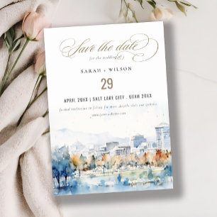 Reserve A Data Sanja Mínima, Casamento de Aquarela da Califórnia