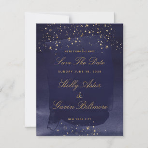 Reserve A Data Sapphire E Dourado Casamento Salvem A Data