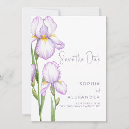 Reserve A Data Save the Date Card for a Modern Wedding. 